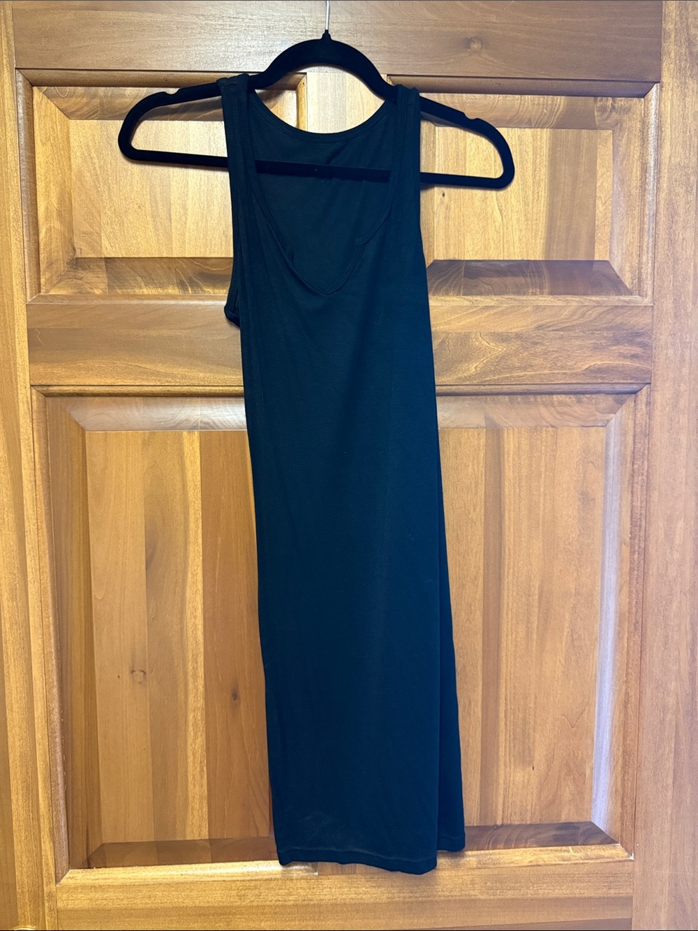 Classic Black Scoop Neck Tank Dress - Women